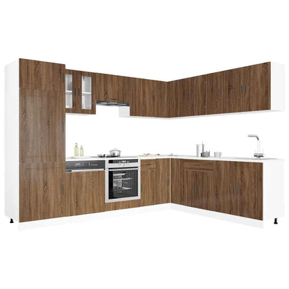 Set Mobili Da Cucina 14 Pz Porto Bianchi Legno Multistrato