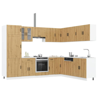 Set Mobili Da Cucina 14 Pz Porto Bianchi Legno Multistrato