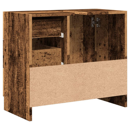 Mobile Sottolavabo Legno Vecchio 63X30X54 Cm In Truciolato