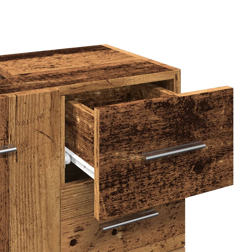 Mobile Sottolavabo Legno Vecchio 63X30X54 Cm In Truciolato