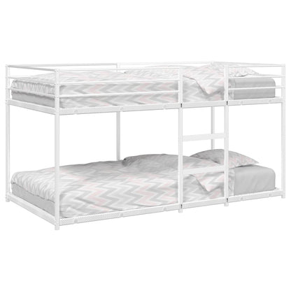 Letto A Castello Senza Materasso Bianco In Acciaio