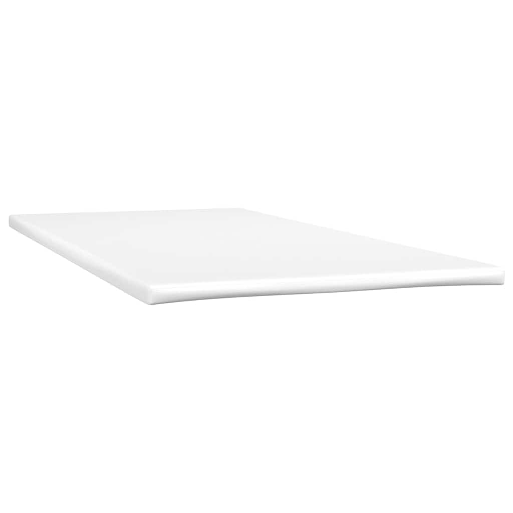 Letto A Molle Con Materasso E Led Blu Scuro 100X220 Cm In Velluto Verde Scuro