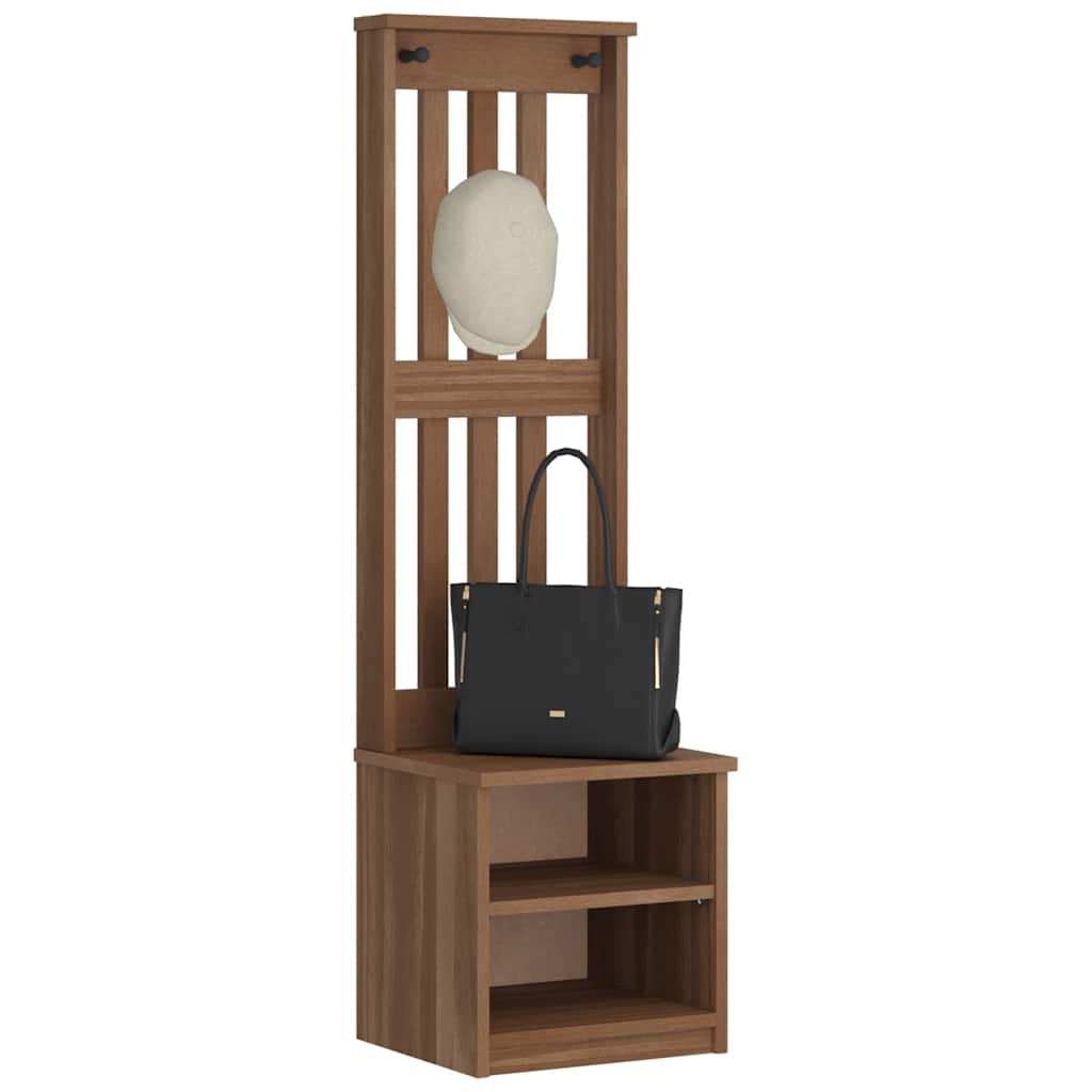 Albero Da Ingresso Sandnes 45X40X159,5 Cm In Legno Di Pino