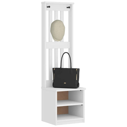 Albero Da Ingresso Sandnes 45X40X159,5 Cm In Legno Di Pino