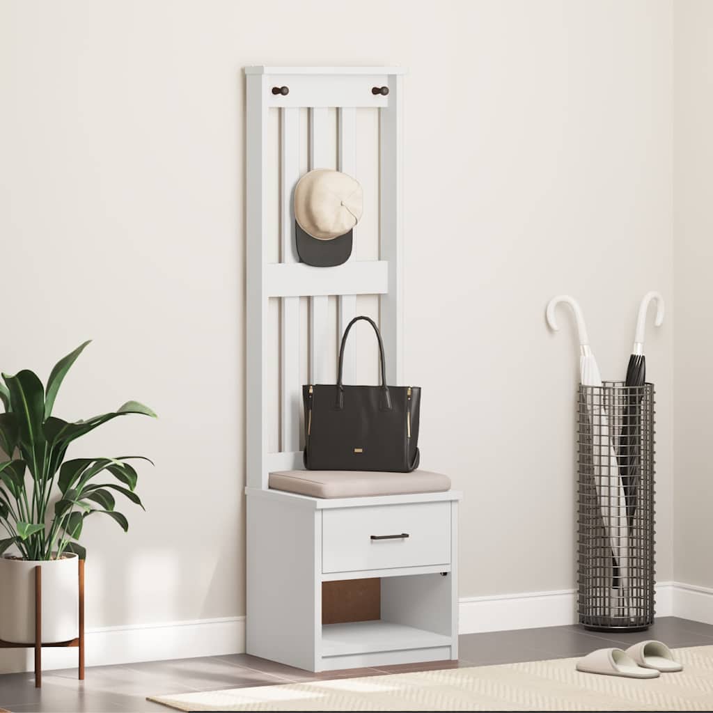 Albero Da Ingresso Sandnes 45X40X159,5 Cm Legno Di Pino
