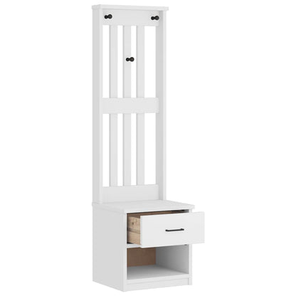 Albero Da Ingresso Sandnes 45X40X159,5 Cm Legno Di Pino