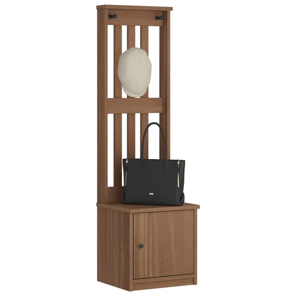 Albero Da Ingresso Sandnes 87X40X159,5 Cm In Legno Di Pino