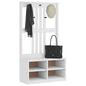 Albero Da Ingresso Sandnes 87X40X159,5 Cm In Legno Di Pino