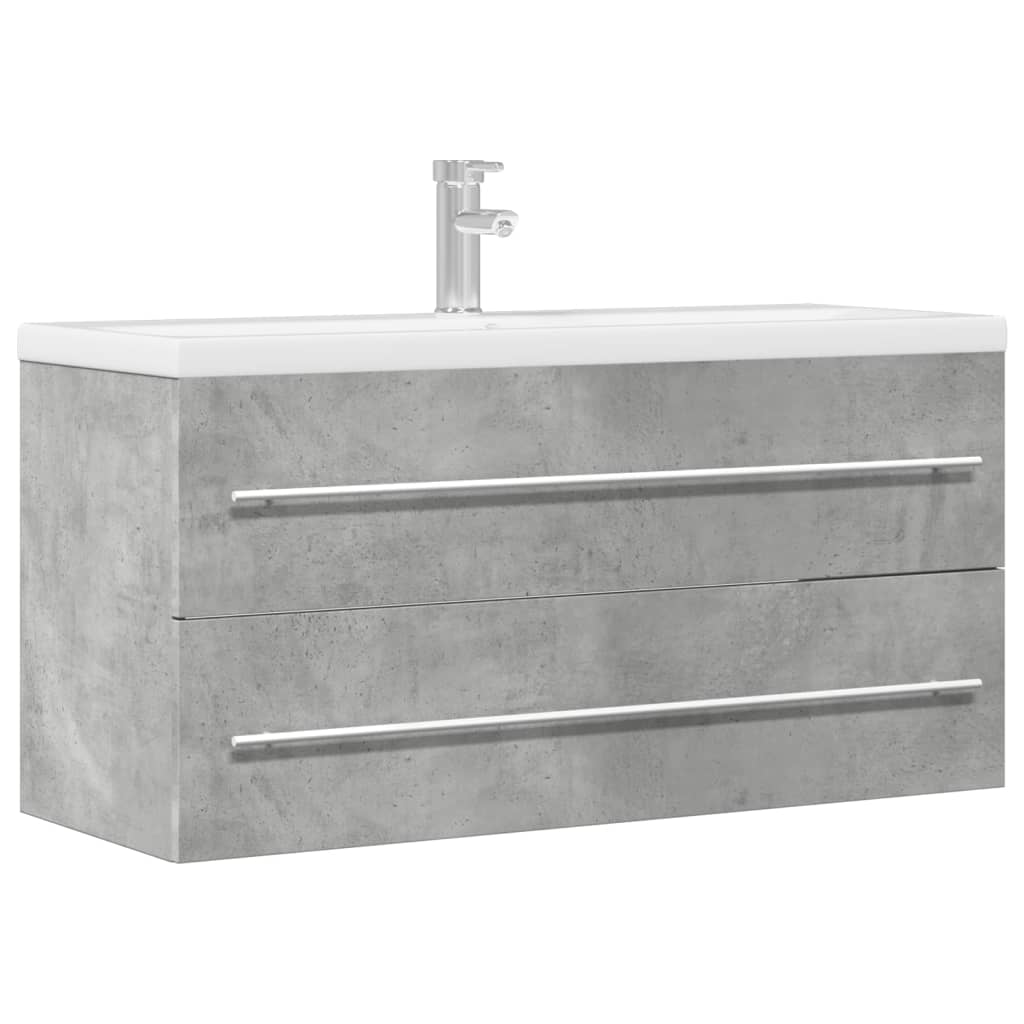 Mobile Lavabo 80X38,5X48 Cm In Truciolato Grigio Cemento
