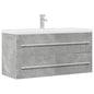 Mobile Lavabo 80X38,5X48 Cm In Truciolato Grigio Cemento