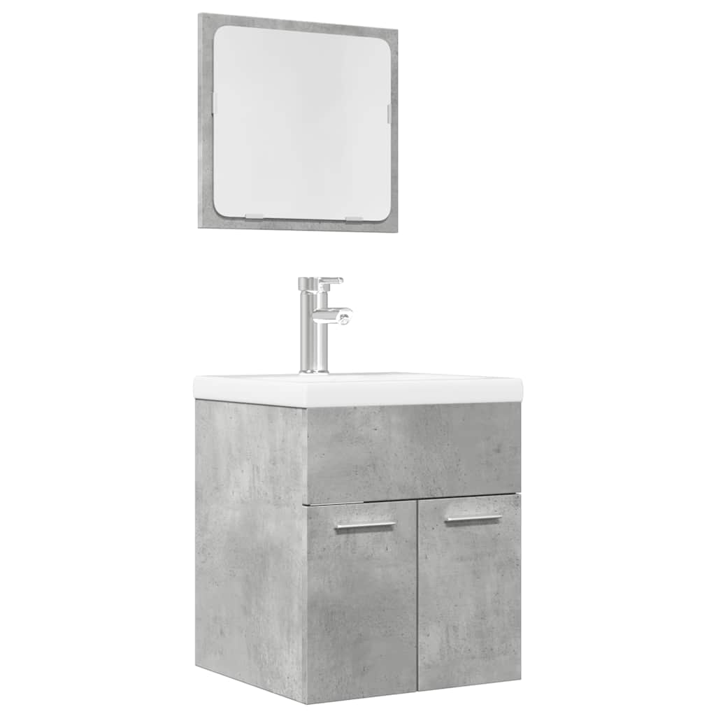 Set Mobili Da Bagno 2 Pz Legno Multistrato