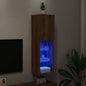 Mobili Tv Con Luci Led 2 Pz 30,5X30X102 Cm