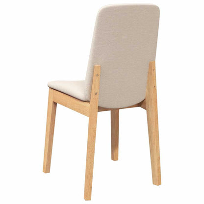 Sedie Da Pranzo Con Cuscini 2 Pz In Legno Massello Di Hevea