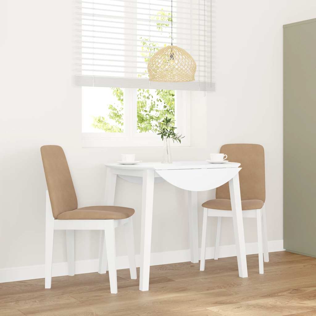 Sedie Da Pranzo Con Cuscini 2 Pz In Legno Massello Di Hevea