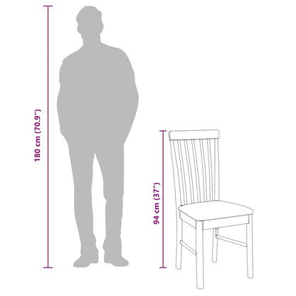 Sedie Da Pranzo Con Cuscini 2 Pz Bianco Legno Massello Di Hevea