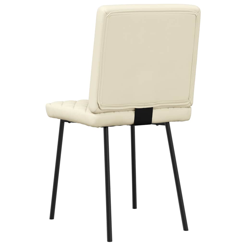 Sedie Da Pranzo 4 Pz Crema In Similpelle