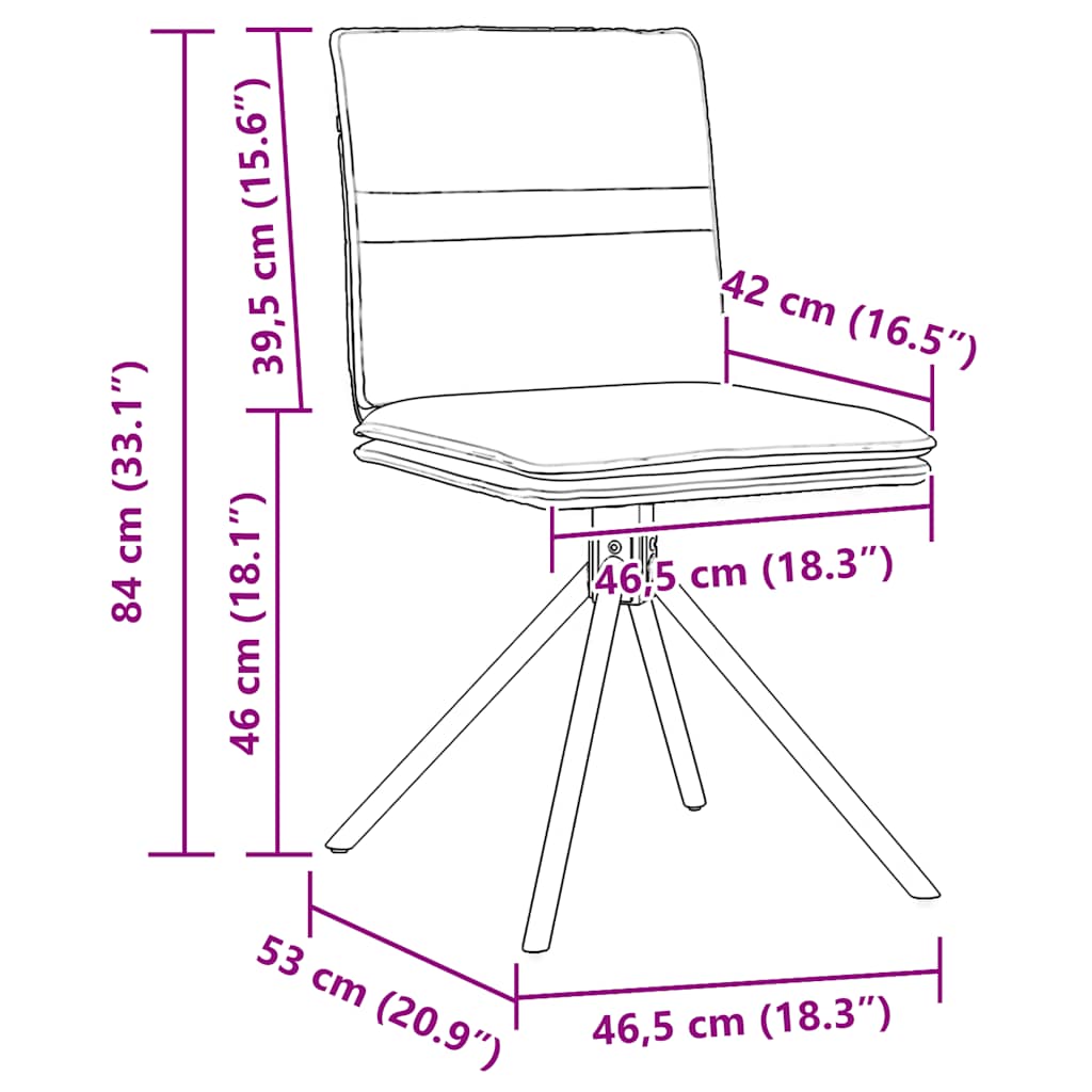 Sedie Da Pranzo 6 Pz In Similpelle Scamosciata