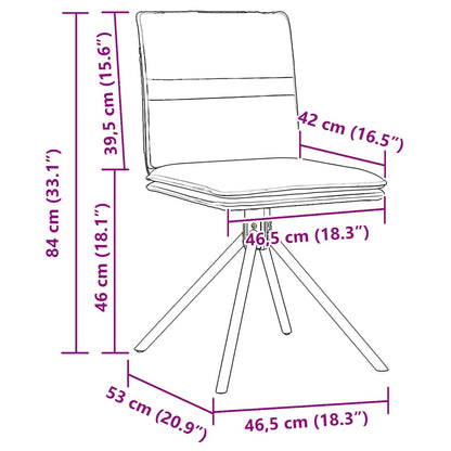 Sedie Da Pranzo 6 Pz In Similpelle Scamosciata