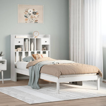 Giroletto Con Libreria Senza Materasso In Legno Pino