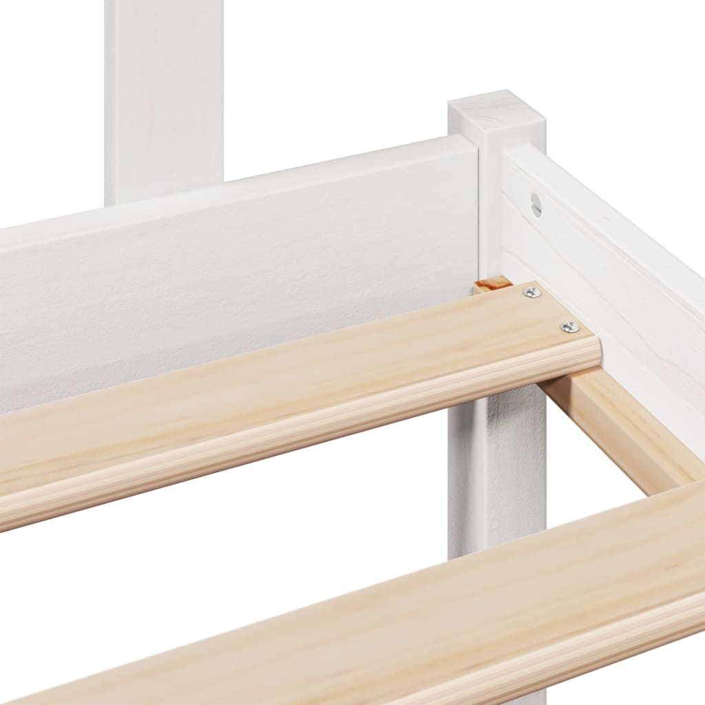 Letto Con Libreria Senza Materasso In Legno Pino