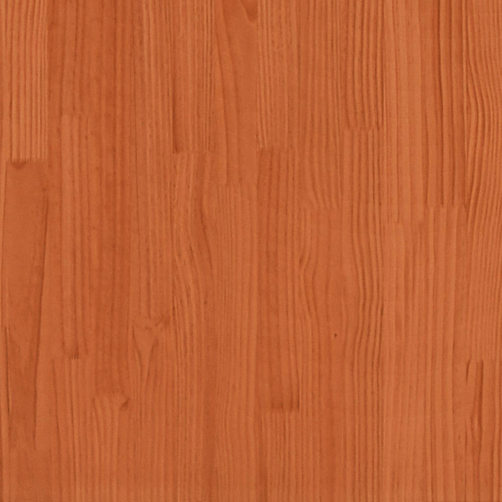 Letto Libreria Senza Materasso Marrone Cera 100X200 Cm Legno