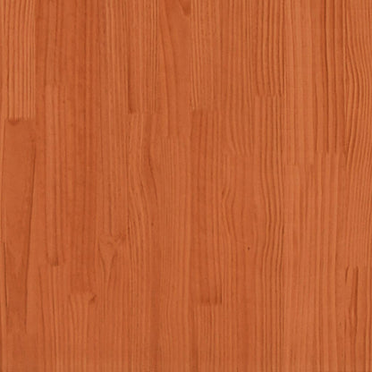 Letto Libreria Senza Materasso Marrone Cera 100X200 Cm Legno