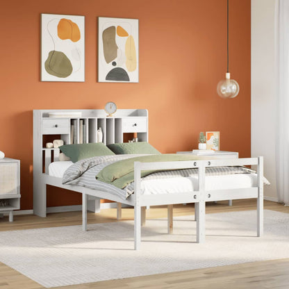 Letto Libreria Senza Materasso Legno Di Pino