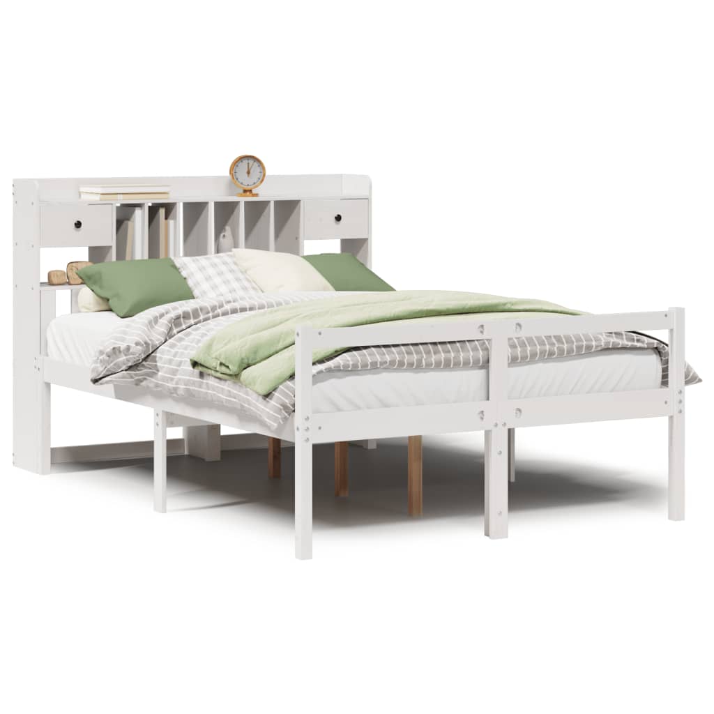 Letto Libreria Senza Materasso Legno Di Pino