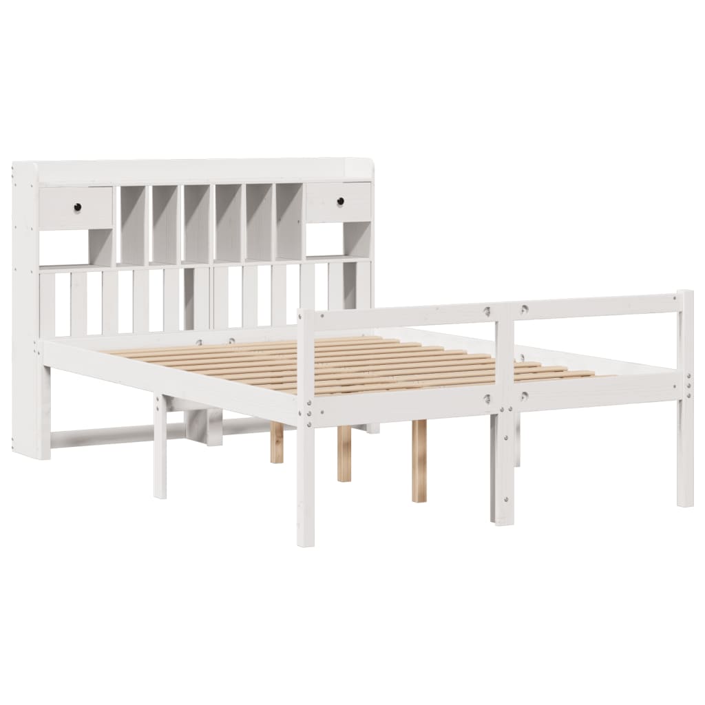 Letto Libreria Senza Materasso Legno Di Pino