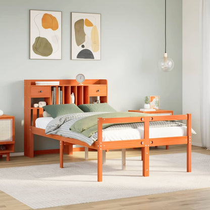 Letto Libreria Senza Materasso Legno Di Pino