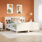 Letto Libreria Senza Materasso Legno Massello Pino