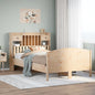 Letto Libreria Senza Materasso Legno Massello Pino