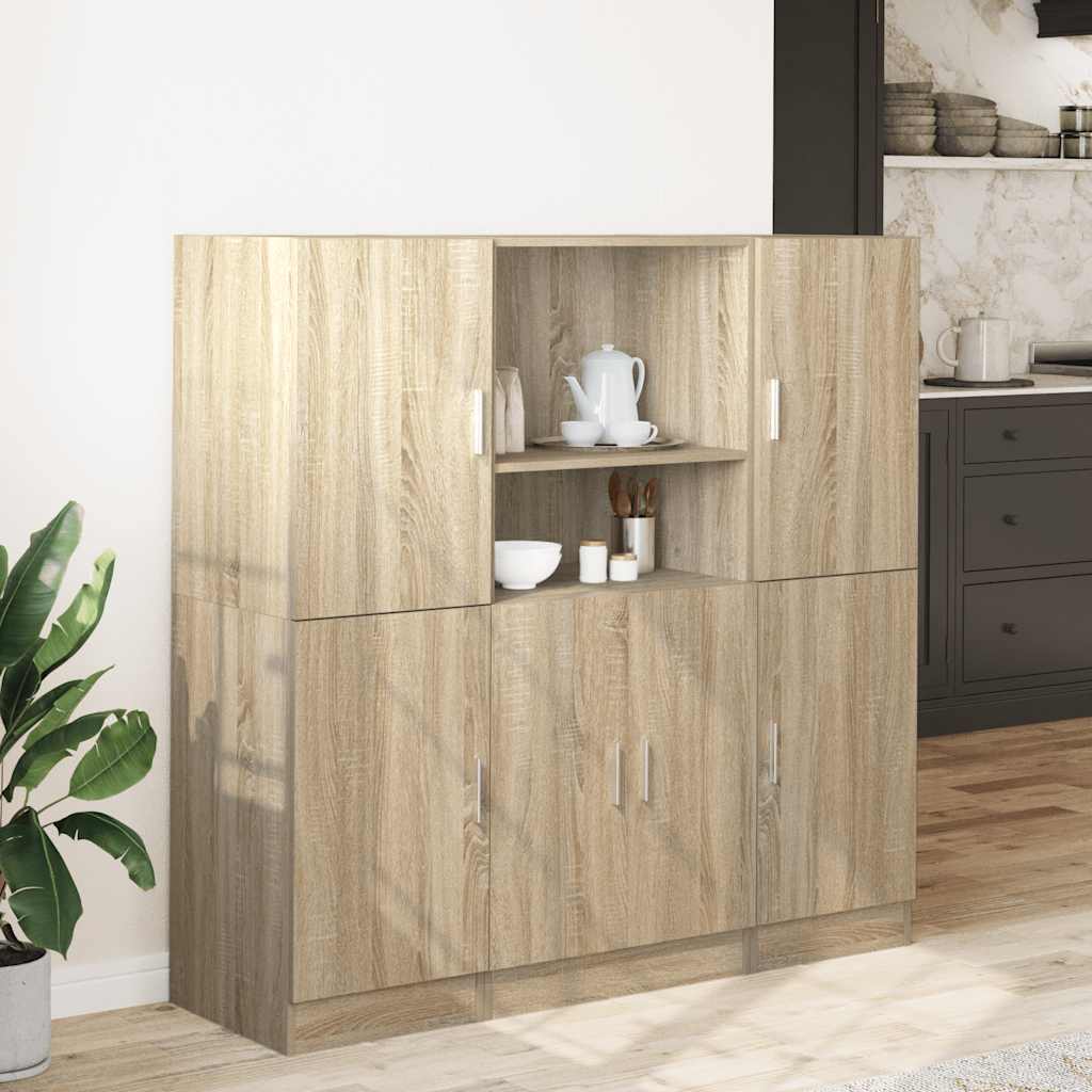 Set Di Mobili Da Cucina 3 Pz In Truciolato