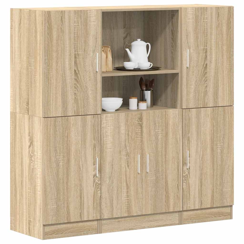 Set Di Mobili Da Cucina 3 Pz In Truciolato