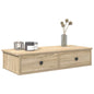 Scaffale A Parete Con Cassetti Sonoma 100X37,5X19 Cm Truciolato Rovere Sonoma