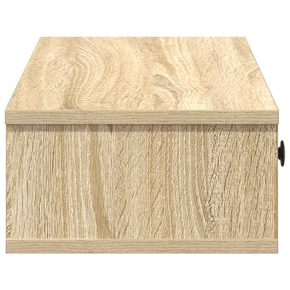 Scaffale A Parete Con Cassetti Sonoma 100X37,5X19 Cm Truciolato Rovere Sonoma