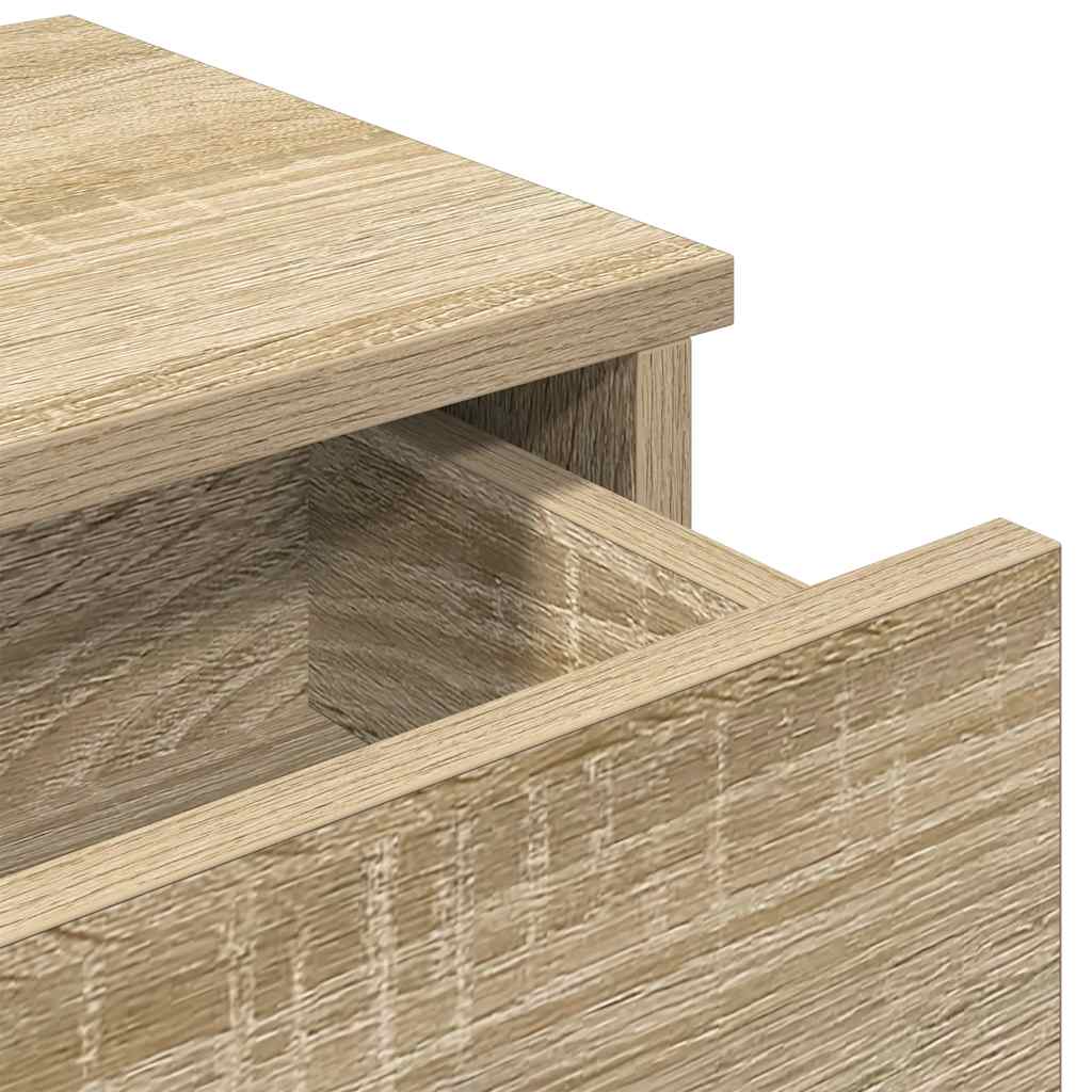 Scaffale A Parete Con Cassetti Sonoma 100X37,5X19 Cm Truciolato Rovere Sonoma