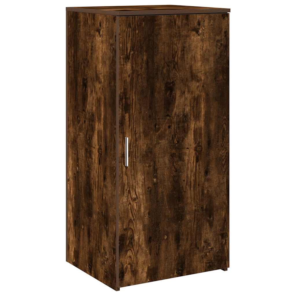 Mobile Portaoggetti 50X45X103,5 Cm In Truciolato Rovere Fumo