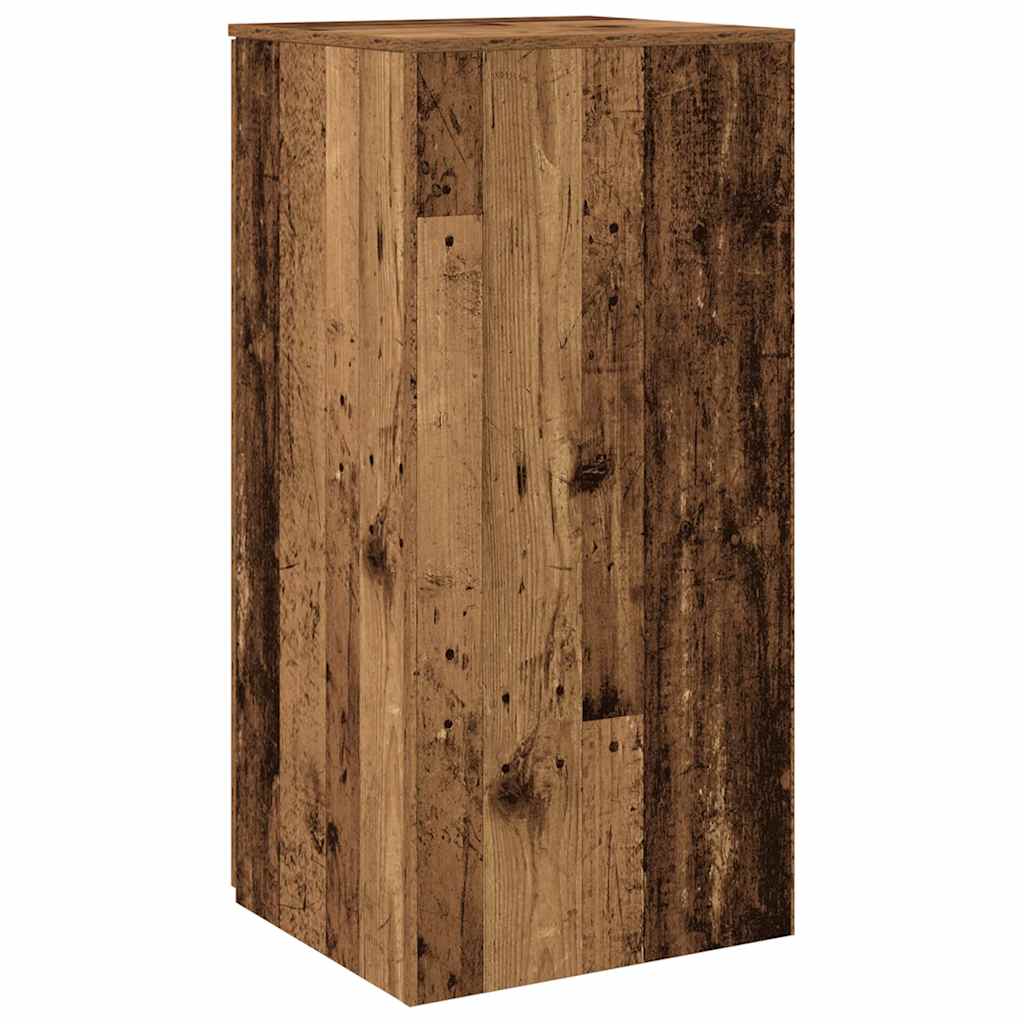 Mobile Portaoggetti 50X45X103,5 Cm In Truciolato Legno Antico
