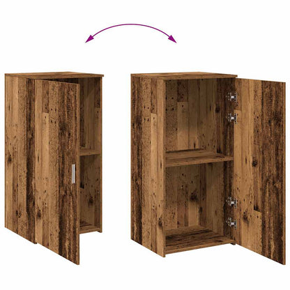 Mobile Portaoggetti 50X45X103,5 Cm In Truciolato Legno Antico