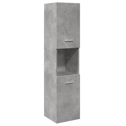 Set Mobili Da Bagno 3 Pz In Legno Multistrato Grigio Cemento