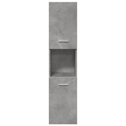 Set Mobili Da Bagno 3 Pz In Legno Multistrato Grigio Cemento