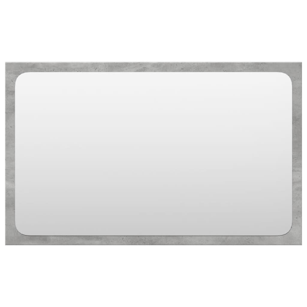 Set Mobili Da Bagno 4 Pz In Legno Multistrato Grigio Cemento