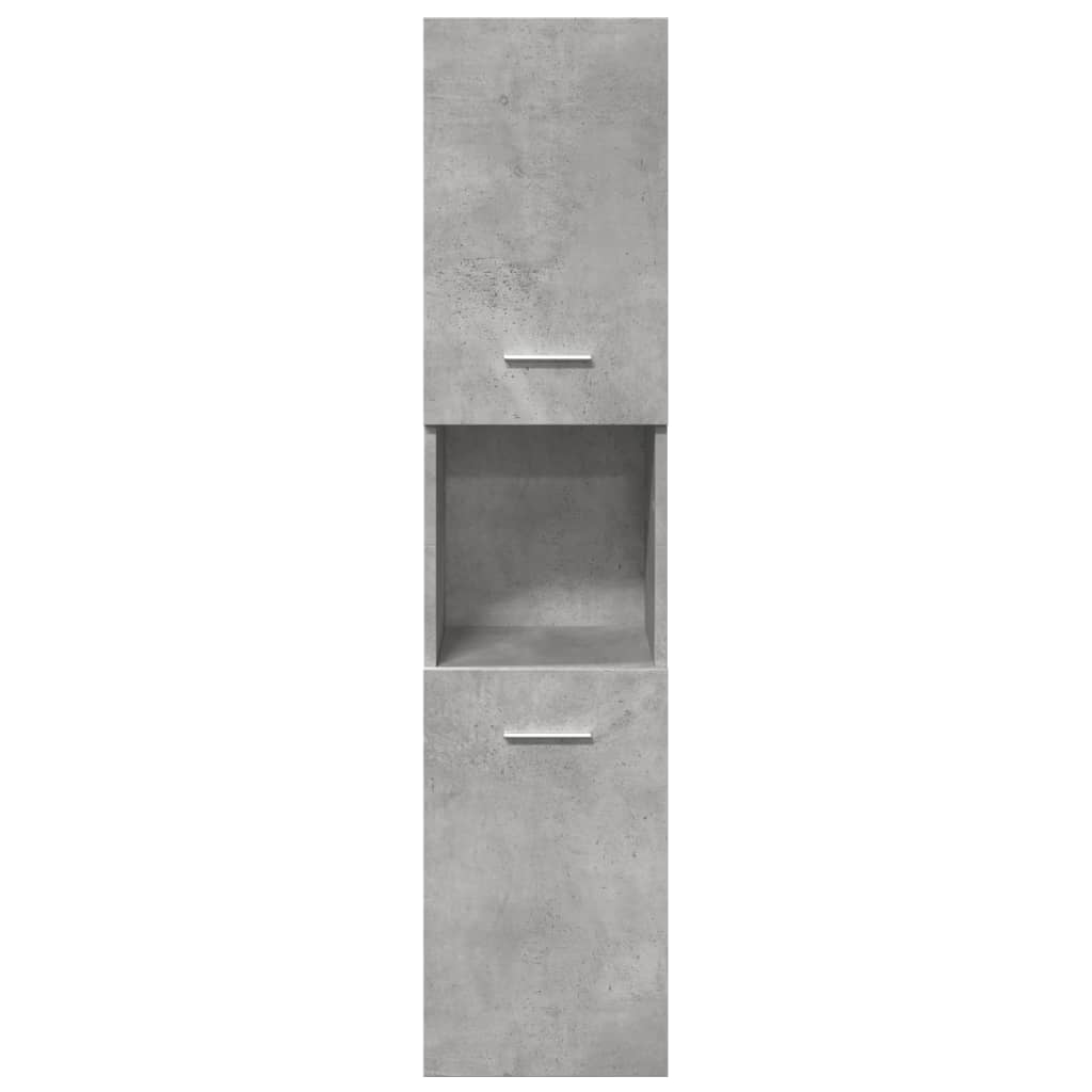 Set Mobili Da Bagno 5 Pz In Legno Multistrato Grigio Cemento