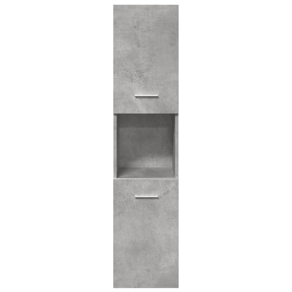 Set Mobili Da Bagno 5 Pz In Legno Multistrato Grigio Cemento