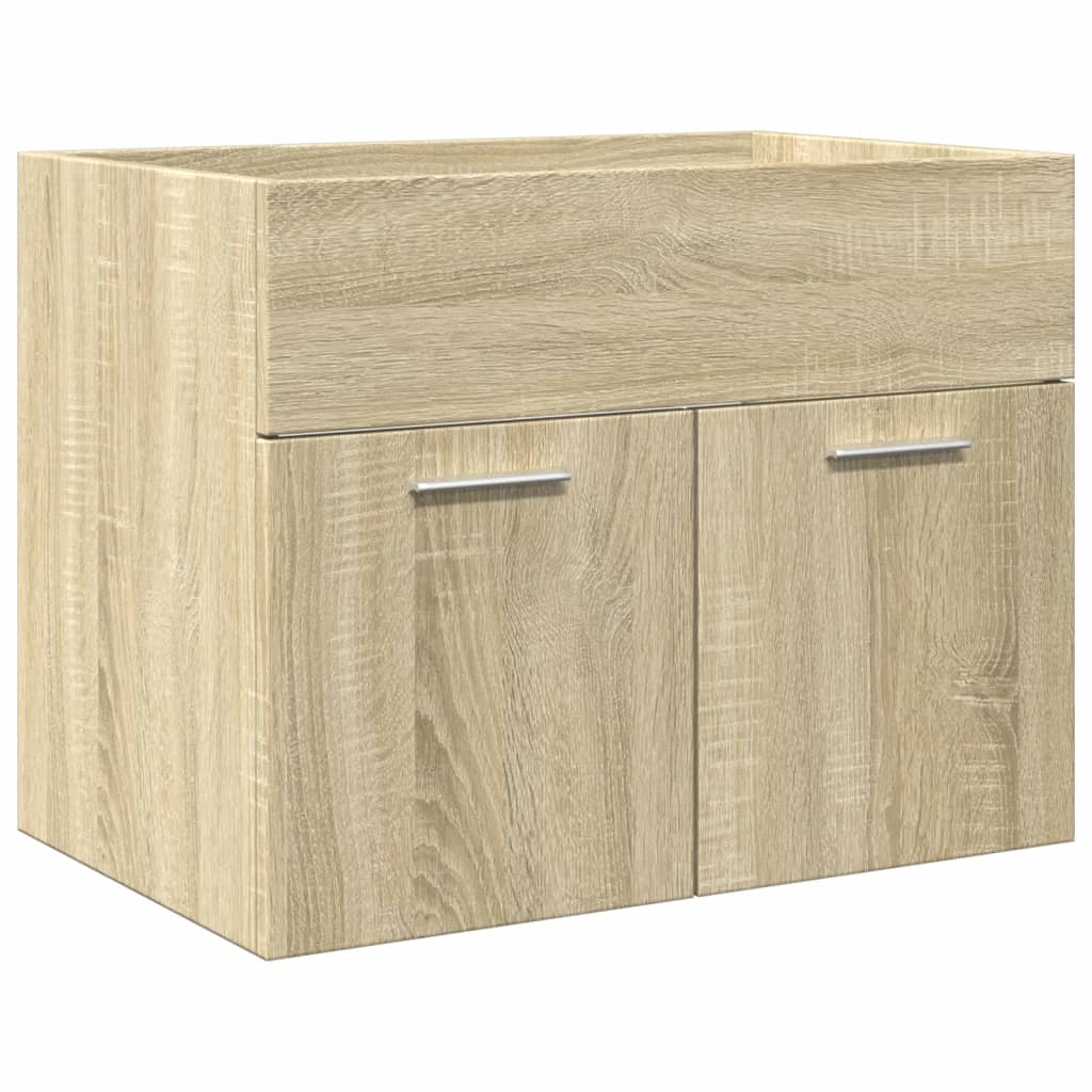 Set Mobili Da Bagno 3 Pz In Legno Multistrato Rovere Sonoma