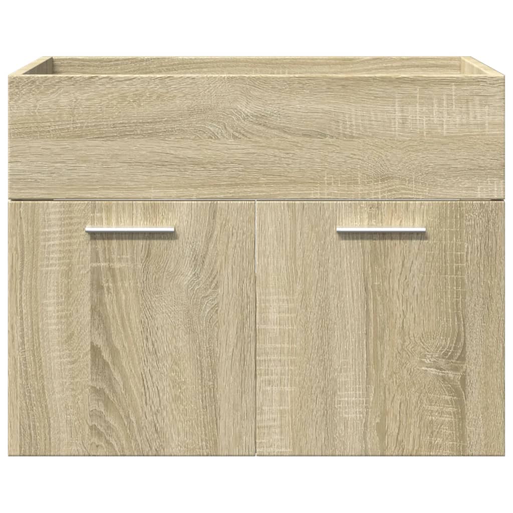 Set Mobili Da Bagno 3 Pz In Legno Multistrato Rovere Sonoma
