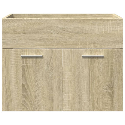 Set Mobili Da Bagno 3 Pz In Legno Multistrato Rovere Sonoma