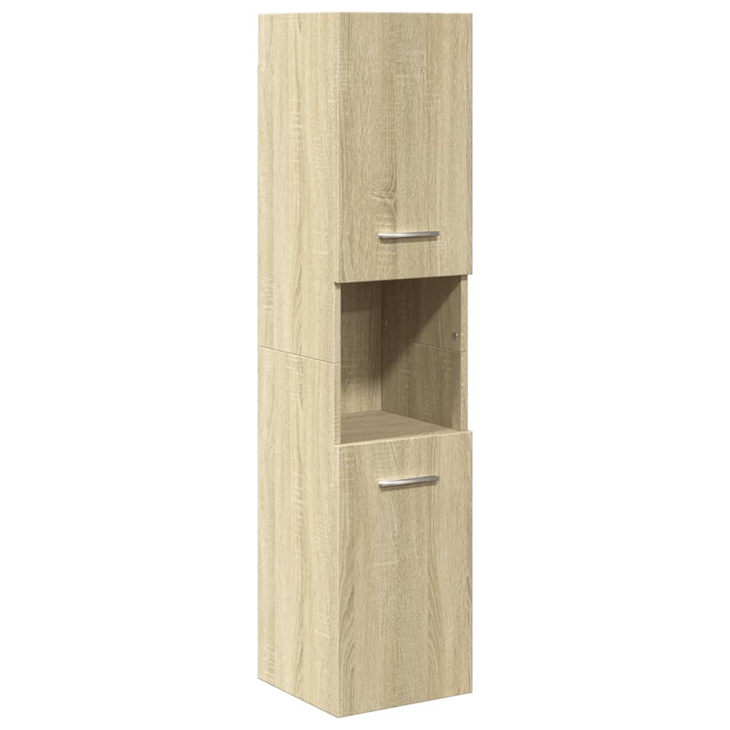 Set Mobili Da Bagno 4 Pz In Legno Multistrato Rovere Sonoma