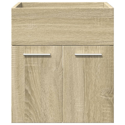 Set Mobili Da Bagno 4 Pz In Legno Multistrato Rovere Sonoma